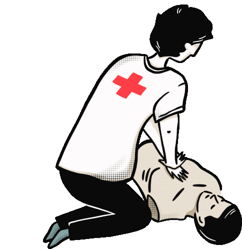 Mivkbp First Aid Sticker - Mivkbp First Aid Ifjusagivoroskeresz Stickers