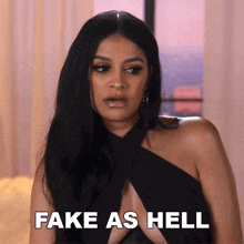 Fake As Hell Clayanna Warthen GIF - Fake As Hell Clayanna Warthen Basketball Wives GIFs