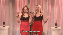 snl champagne thanks cheers