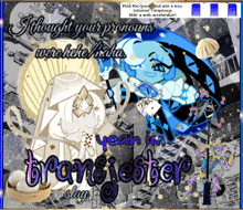 a poster that says yeah i 'm trans jester on it