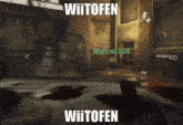 a screenshot of a video game with the words " wiitofen " at the top