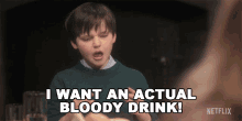 I Want An Actual Bloody Drink Miles Wingrave GIF - I Want An Actual Bloody Drink Miles Wingrave The Haunting Of Bly Manor GIFs