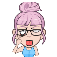 Funny Face Bleh Sticker - Funny Face Bleh Tongue Out Stickers