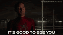 its good to see you peter parker spider man tobey maguire spider man no way home