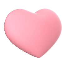 a pink heart on a white background that looks like a cushion