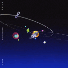 the album cover for coldplay 's music of in spheres