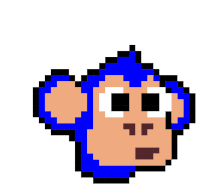Monkey Eye Sticker - Monkey Eye Pixel Art Stickers