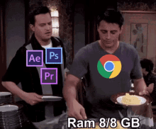 Chrome Eating Ram Joey GIF - Chrome Eating Ram Joey Friends GIFs