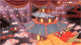 a picture of a chinese building with the year 2025 on it