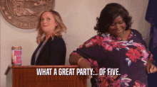 What A Great Party Parks And Rec GIF - What A Great Party Parks And Rec Leslie Knope GIFs
