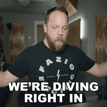 We'Re Diving Right In Ryan Bruce GIF - We'Re Diving Right In Ryan Bruce Fluff GIFs