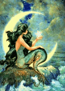 Mermaid Moon GIF - Mermaid Moon GIFs