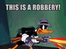 This Is A Robbery GIF - Daffy Duck This Is A Robbery Robbery GIFs
