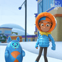 Dancing Blippi And Dbo The Dog GIF - Dancing Blippi And Dbo The Dog Blippi Wonders Educational Cartoons For Kids GIFs
