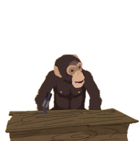Chimp Speaking South Park Sticker - Chimp Speaking South Park S14e1 Stickers