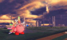 kirby and the forgotten land kirby final boss dramatic imposing
