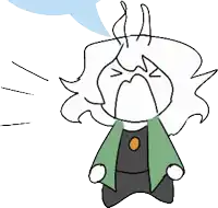 a drawing of a person with a speech bubble behind them .