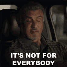 Its Not For Everybody Dwight Manfredi GIF - Its Not For Everybody Dwight Manfredi Sylvester Stallone GIFs