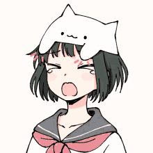 Bongo Cat Hat Anime GIF
