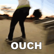 Braille Skateboarding Ouch GIF