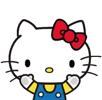 a cartoon drawing of hello kitty with steam coming out of her ears