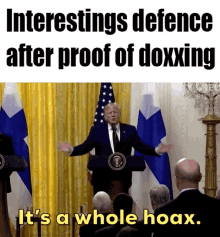 interestings defence after proof of doxxing it 's whole hoax