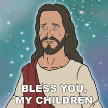 Bless You My Children Jesus GIF - Bless You My Children Jesus Beavis And Butt-head GIFs