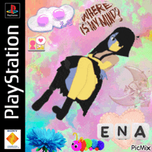 a playstation game called where is my mind has a cartoon character on the cover