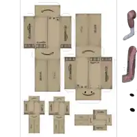 a paper model of an amazon.co.jp package