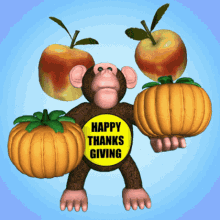 happy thanksgiving thanksgiving turkey day pumpkins apples