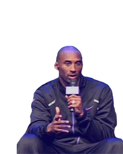 Kobe Bryant Speaking Sticker - Kobe Bryant Speaking Saying Something Stickers
