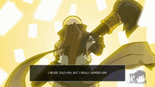 a cartoon character is holding a cannon and says " i never told him "