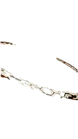 a white background with a drawing of a chain
