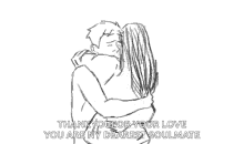 thank you love hug sketch animated