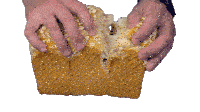 Splitting The Bread A Knead To Bake Sticker - Splitting The Bread A Knead To Bake Fluffy Flaky Bread Stickers