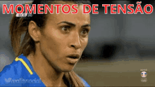 Tensão Tenso Nervosismo Marta Futebol GIF - Tension Awkward Nervousness GIFs