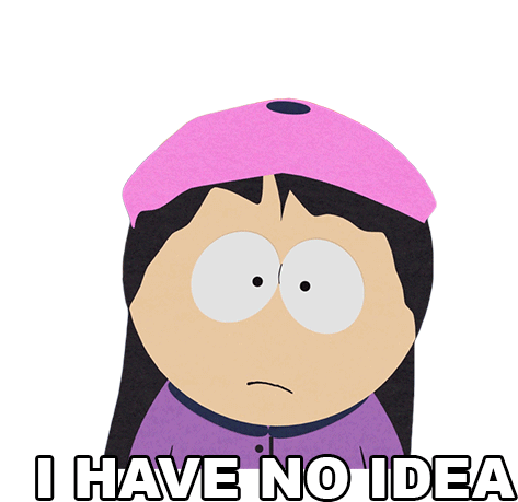 I Have No Idea Wendy Testaburger Sticker - I Have No Idea Wendy Testaburger South Park Stickers