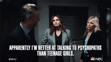 Apparently Im Better At Talking To Psychopaths Than Teenage Girls Ada Dominick Carisi Jr GIF - Apparently Im Better At Talking To Psychopaths Than Teenage Girls Ada Dominick Carisi Jr Sonny GIFs