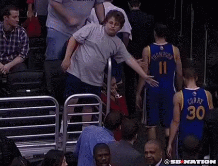 Basketball Fan Ignored GIF - Basketball Fan Ignored High Five - Discover &  Share GIFs