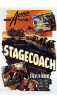 Movies Stage Coach Sticker