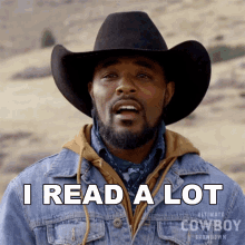 I Read A Lot Jamon Turner GIF - I Read A Lot Jamon Turner Ultimate Cowboy Showdown GIFs
