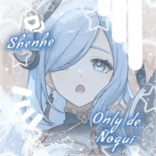 a picture of a girl with blue hair and the name shenhe