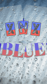 a poster that says xyz blue on it