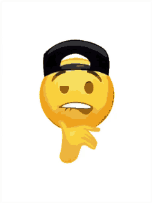 emoji think meh huh what