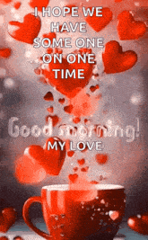 Good Morning Images Love Gif GIF - Good Morning Images Love Gif Red Hearts GIFs