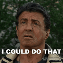 I Could Do That Barney Ross GIF - I Could Do That Barney Ross Sylvester Stallone GIFs