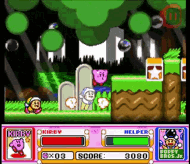 Kirby Poppy Bros GIF - Kirby Poppy Bros Kiss - Discover & Share GIFs
