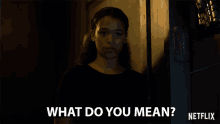 What Do You Mean Taylor Russell GIF - What Do You Mean Taylor Russell Judy Robinson GIFs