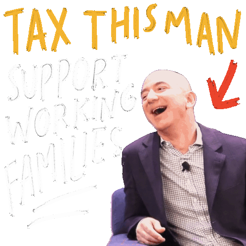 Tax This Man Support Working Families Sticker - Tax This Man Support Working Families Jeff Bezos Stickers
