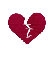 a picture of a broken heart with the word picmix written on it